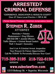 Stephen Robert Zuber - Criminal Defense Lawyer in Superior, WI