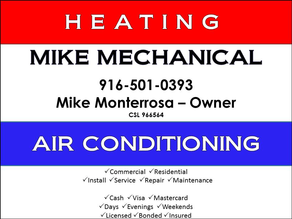Mike Mechanical Heating & Air in Folsom, CA