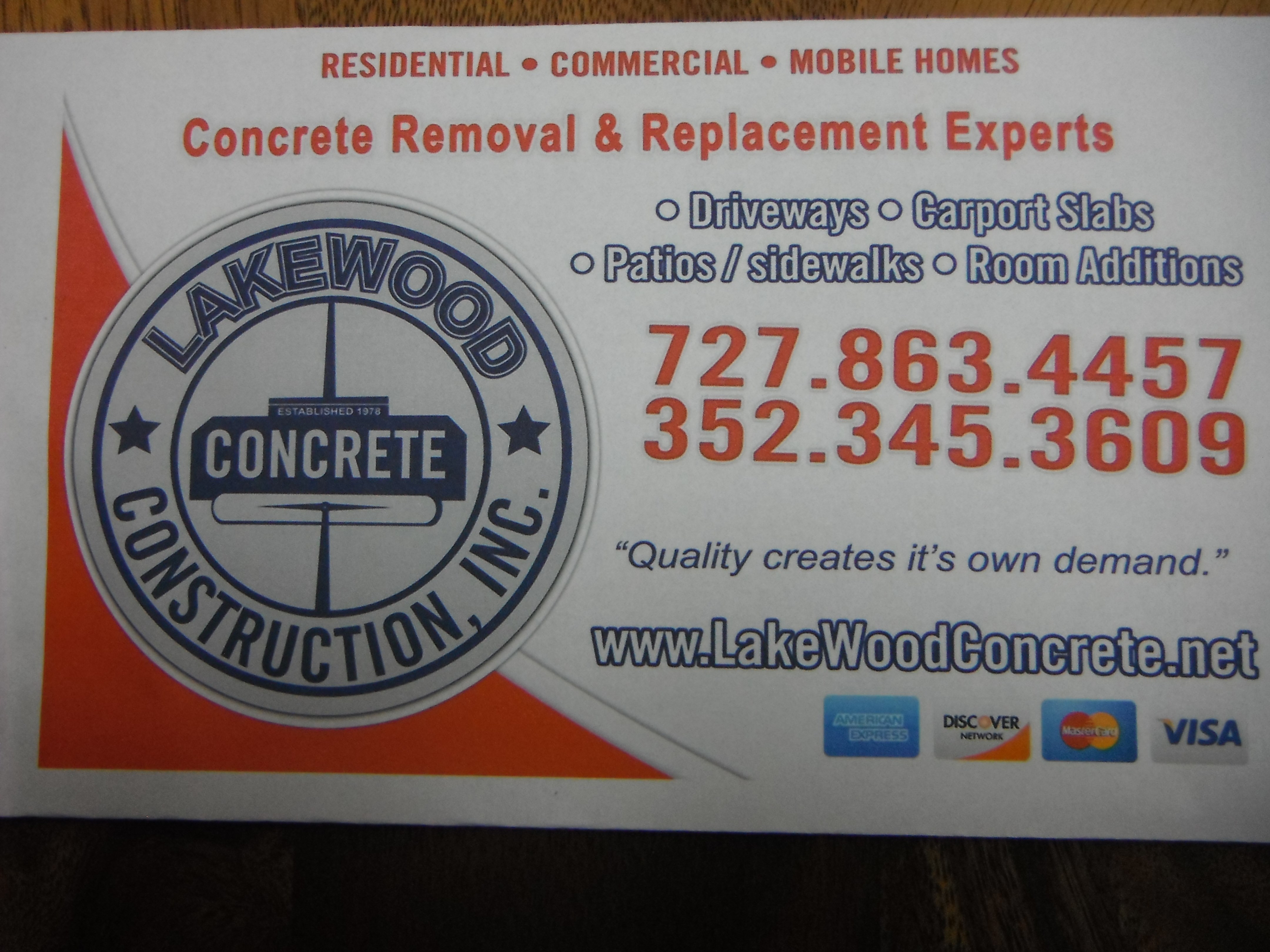Lakewood Concrete Construction Inc in Spring Hill, FL