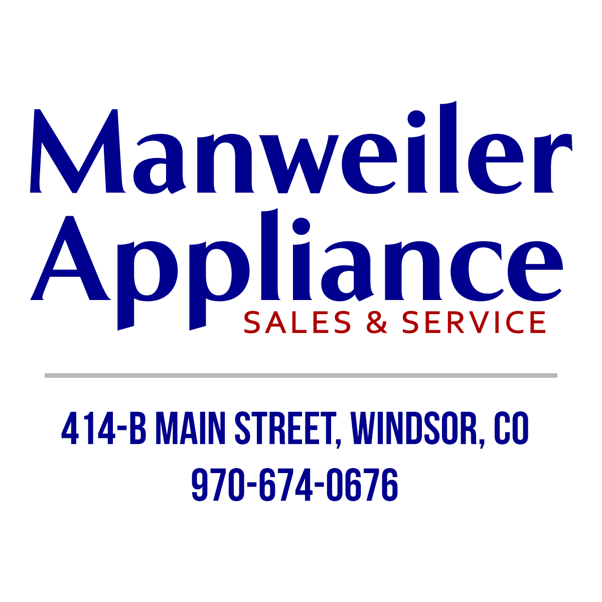 Manweiler Appliance Inc in Windsor, CO