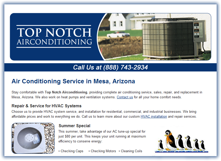 Top Notch Air Conditioning L.L.C. in Mesa, AZ