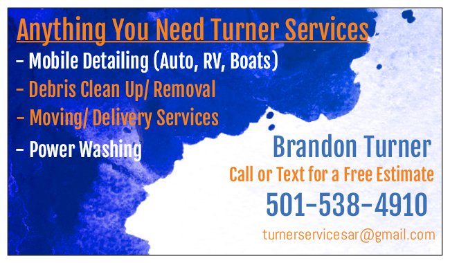 Anything You Need Turner Services in Hot Springs, AR