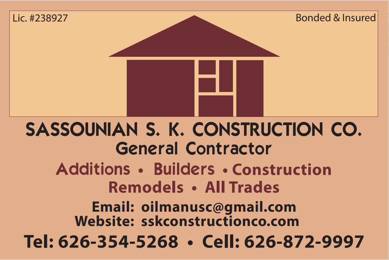 Sassounian Sk Construction Co in Chino, CA