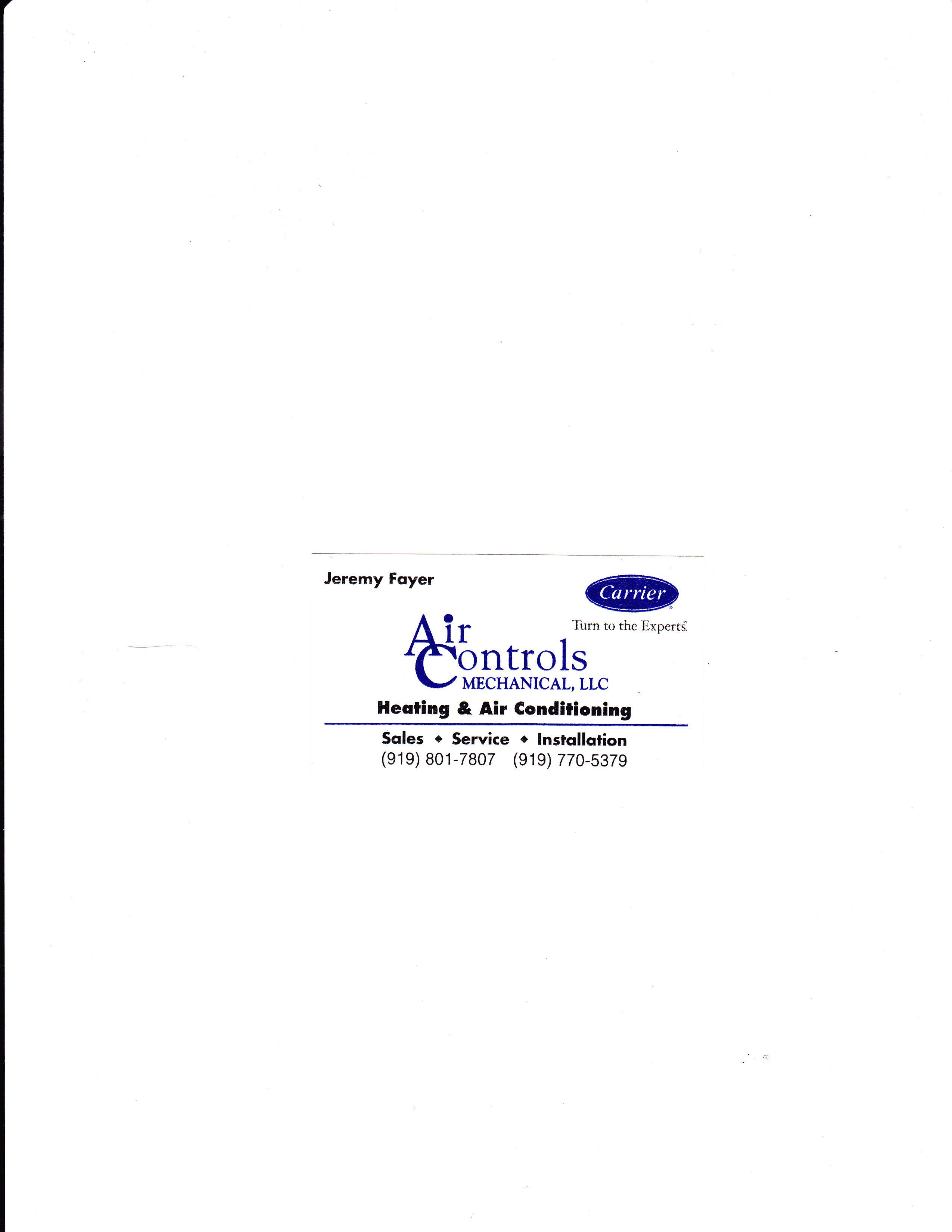 Air Controls Mechanical, Llc in Sanford, NC