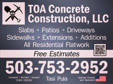 TOA Concrete Construction, LLC in Portland, OR