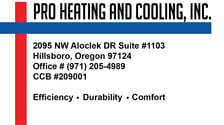 Pro Heating and Cooling, Inc. in Hillsboro, OR
