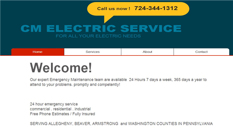 Cm Electric Service in Burgettstown, PA