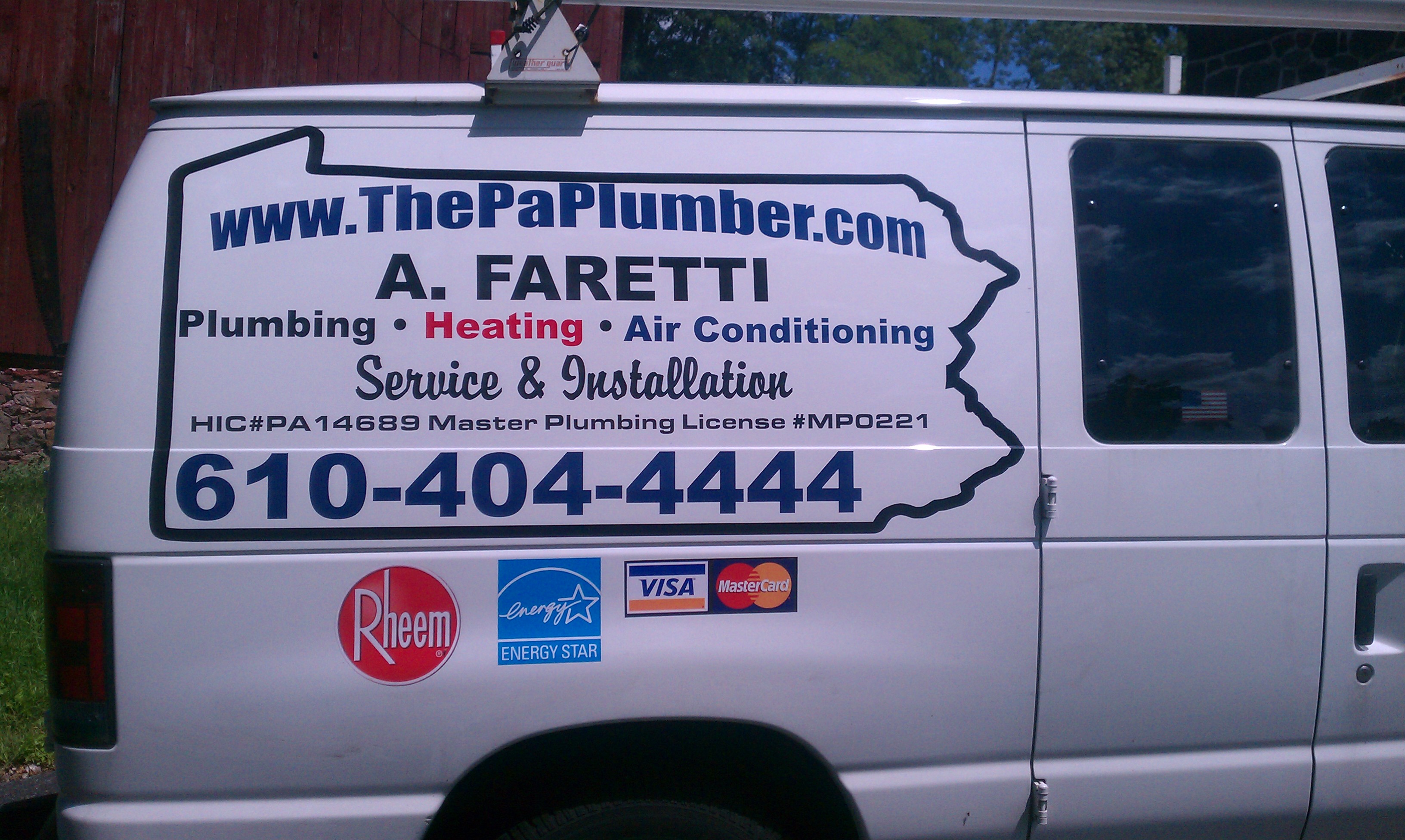 A Faretti Plumbing Heating & Cooling Llc in Birdsboro, PA