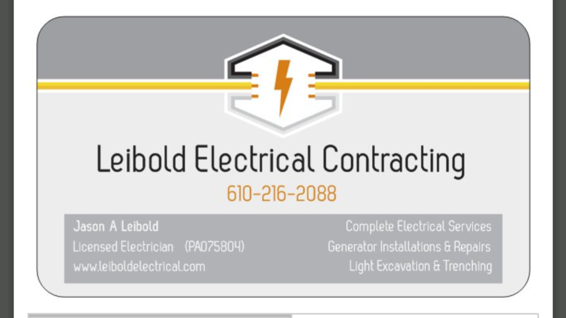 Leibold Electrical Contracting in Slatington, PA