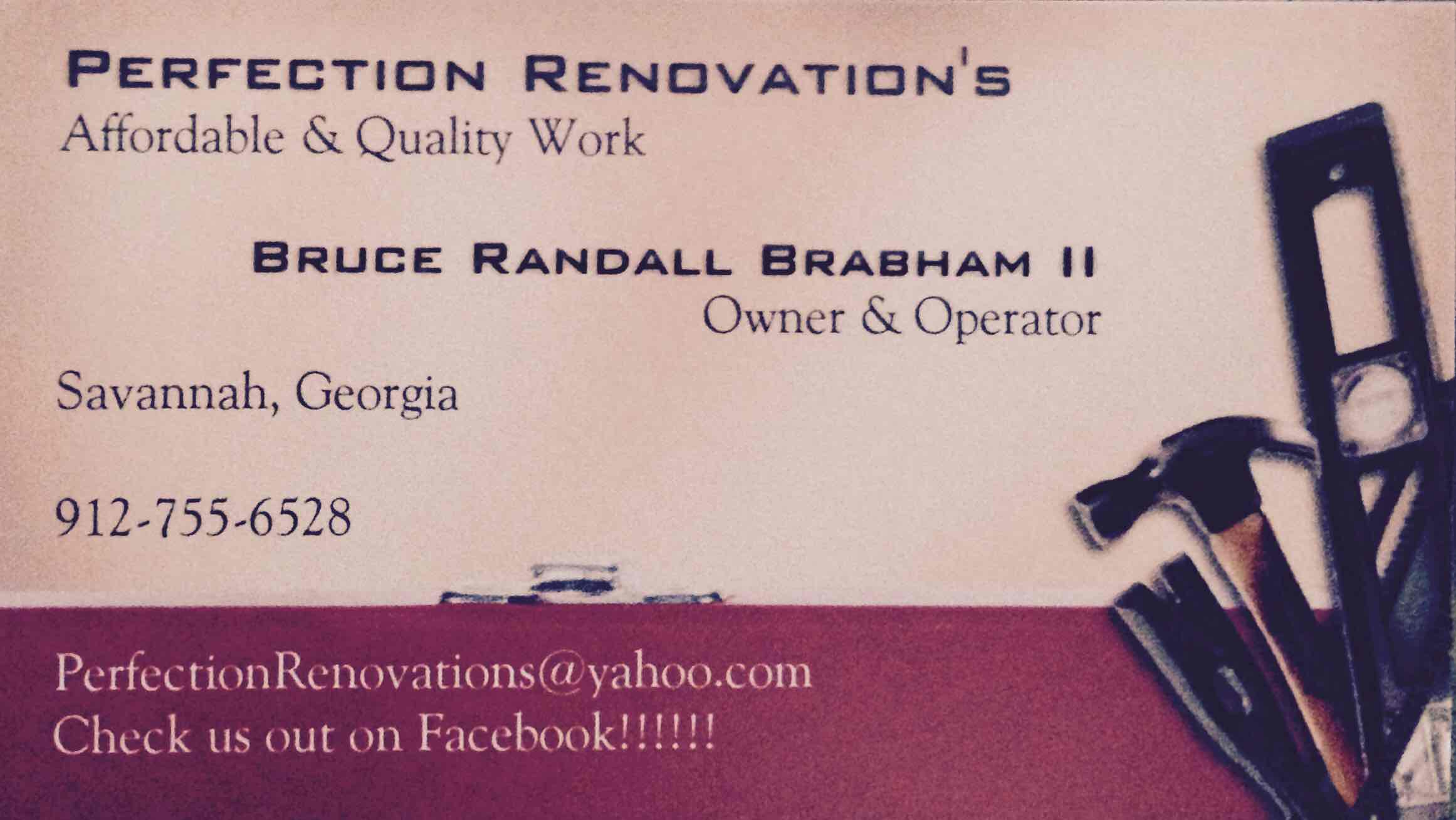Perfection Renovation's in Savannah, GA