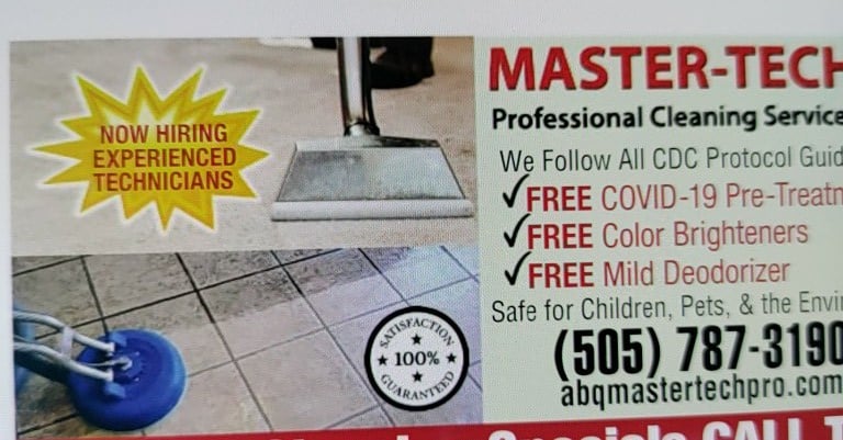Master Tech Professional Cleaning & Restoration in Albuquerque, NM