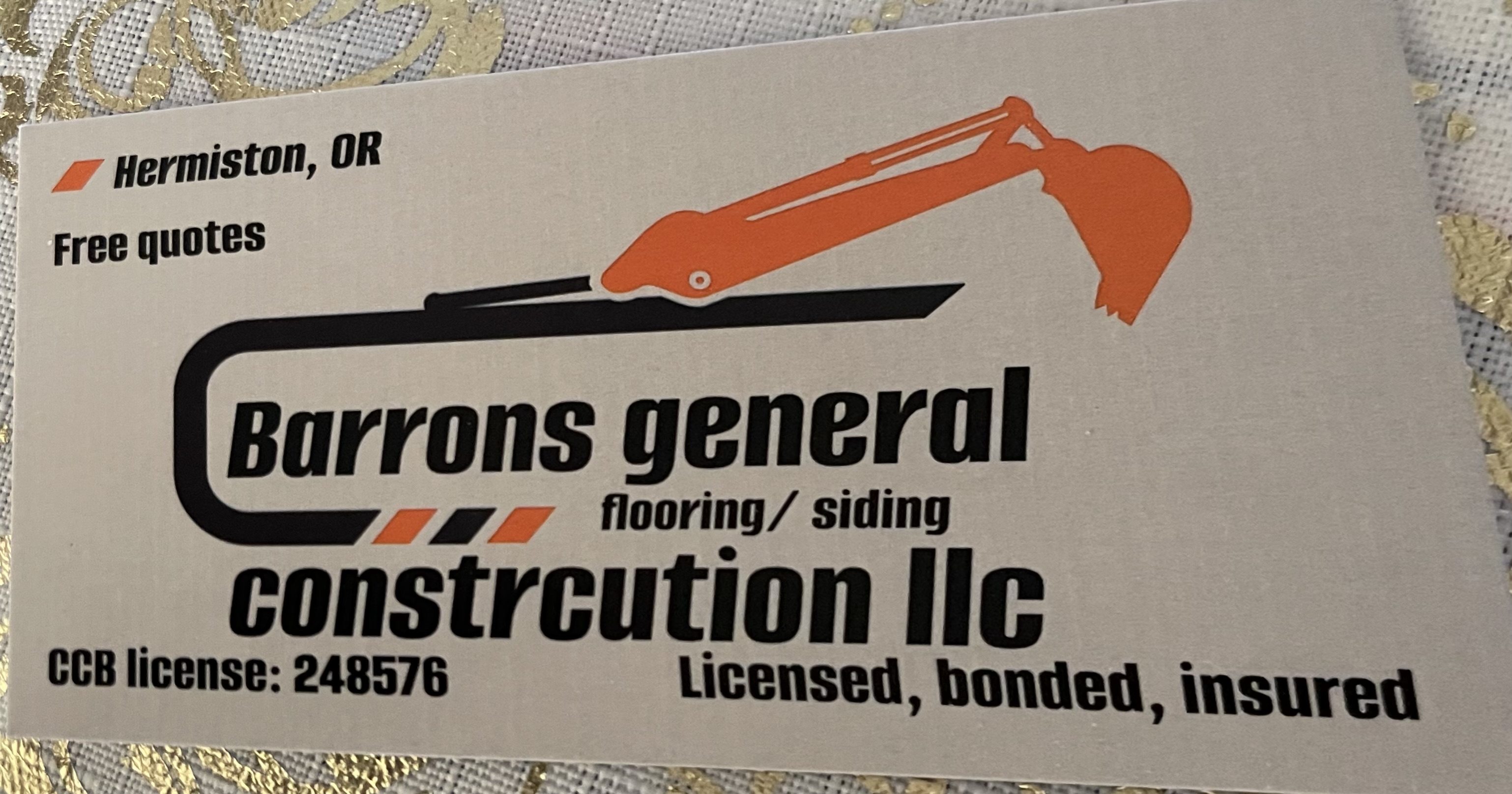 Barrons general construction in Hermiston, OR