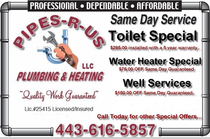 Pipes R Us LLC. ( Plumbing & Heating) in Bel Air, MD