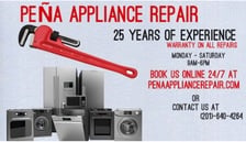 Pena Appliance Repair in Little Falls, NJ