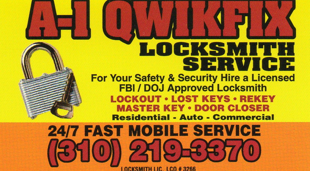A 1 Qwikfix Locksmith Service in Lawndale, CA