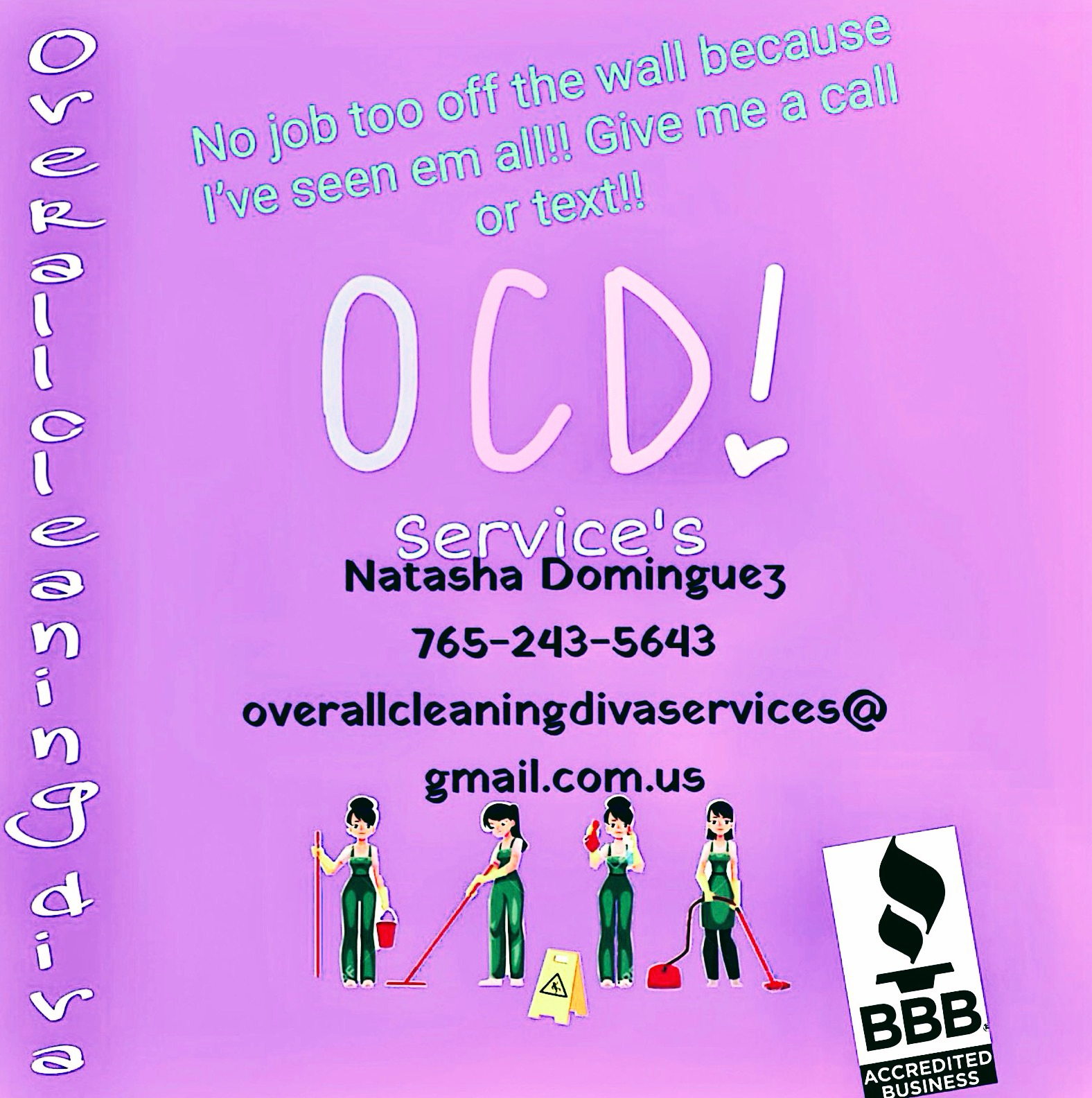 Overall cleaning diva services in Marion, IN