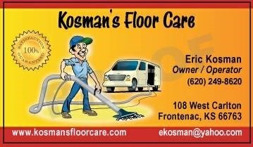 Kosman'S Floor Care in Frontenac, KS