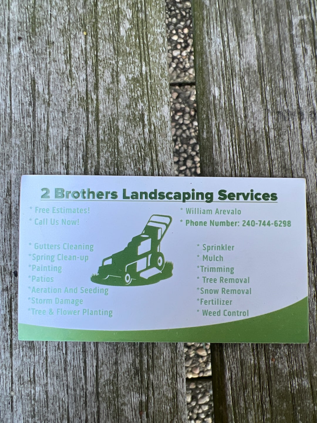 Two Brothers Landscaping Service in Gaithersburg, MD