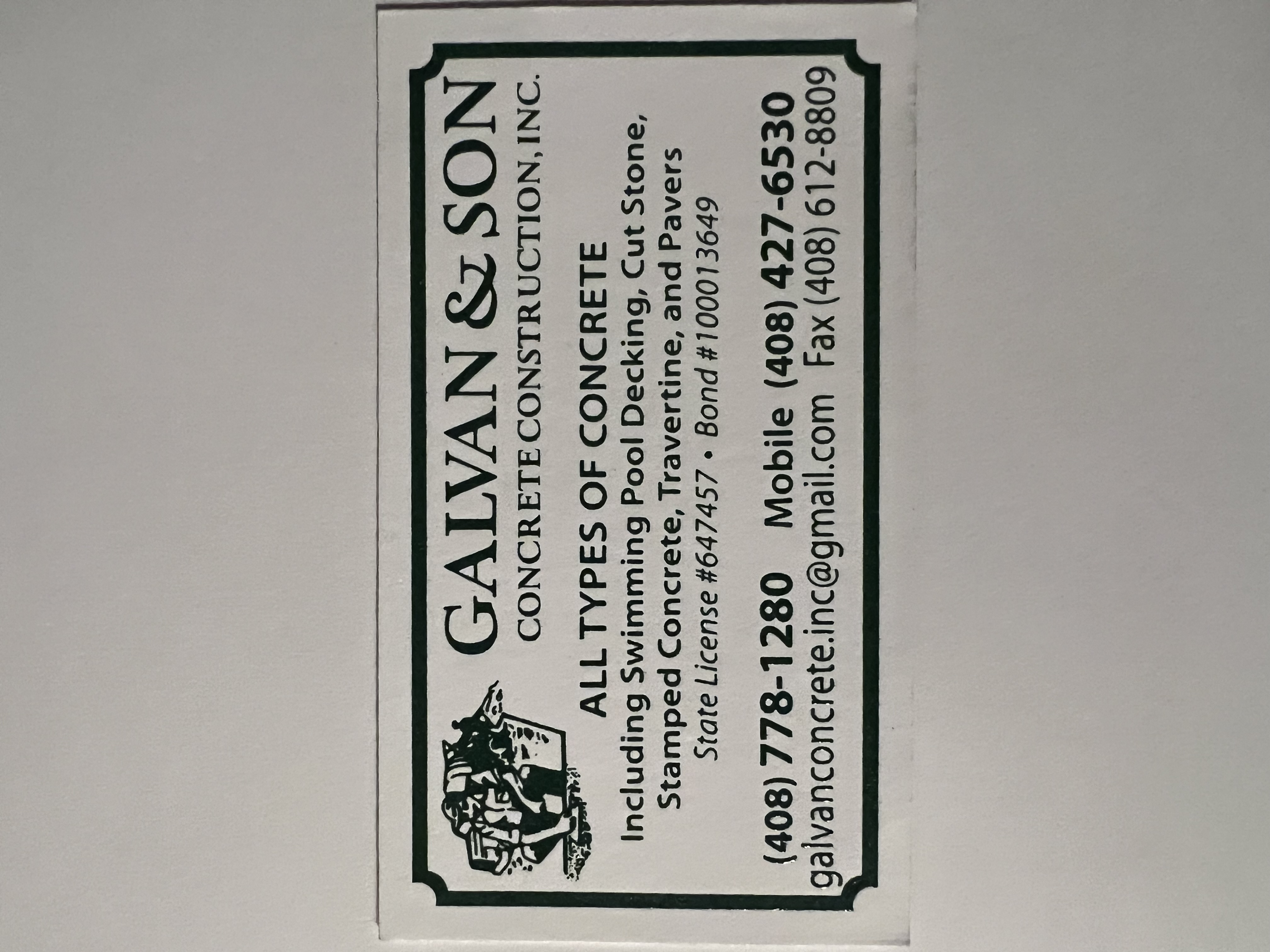 Galvan and son concrete construction, inc. in Morgan Hill, CA
