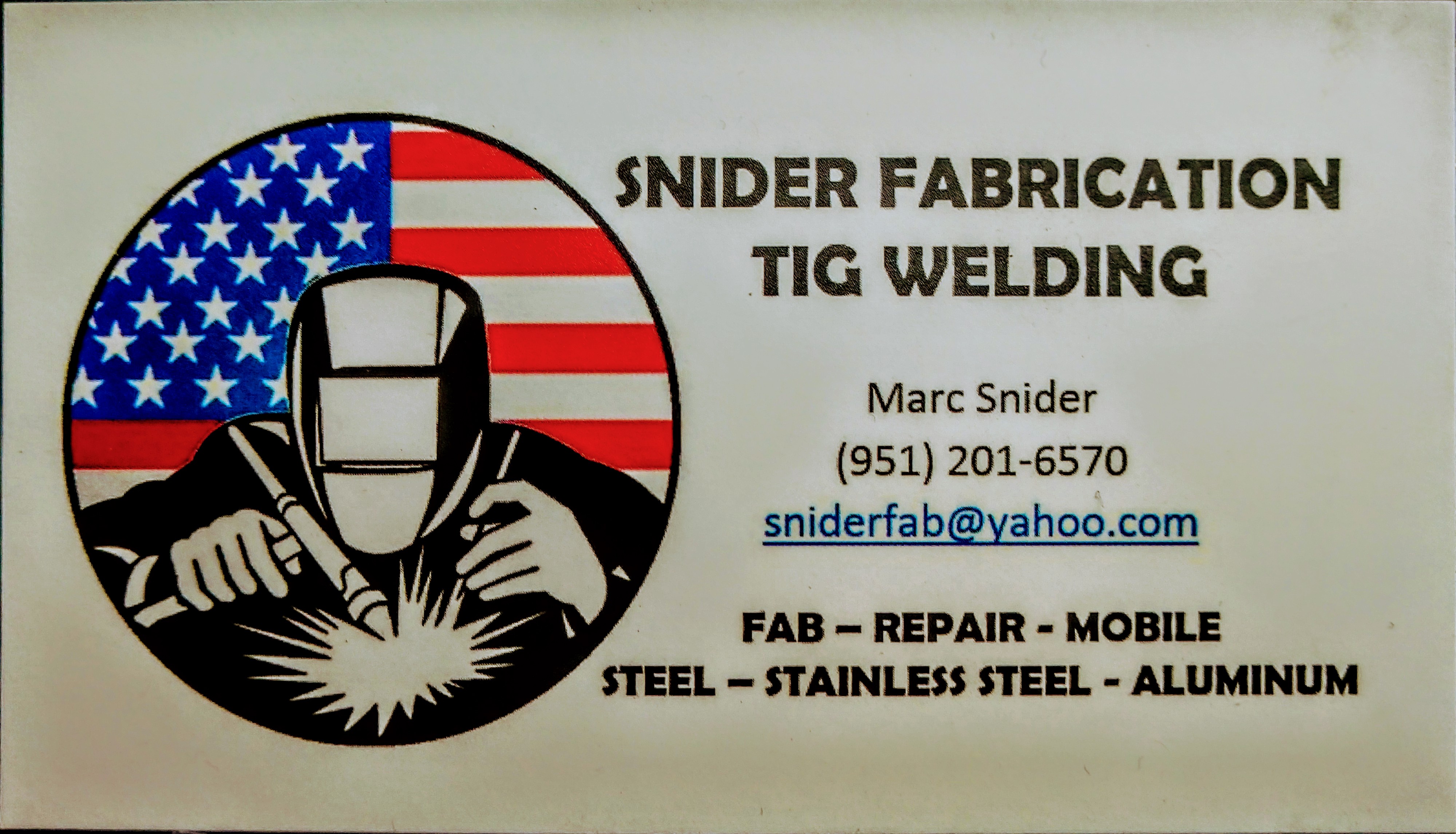 Snider Fabrication and Tig Welding in Riverside, CA